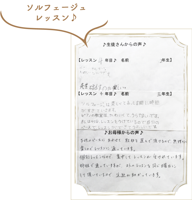 ソルフェージュレッスン